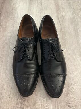 Vintage Allen Edmonds Sanford Cap-Toe black leather Oxford shoes, 13B